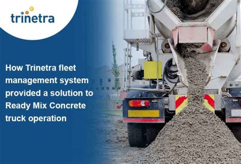 Ready Mix Concrete Rmc Vehicle Monitoring And Tracking System