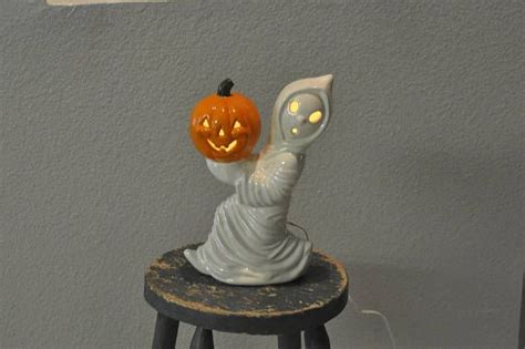 Ceramic Light Up Halloween Ghost Etsy Ceramic Light Up Halloween