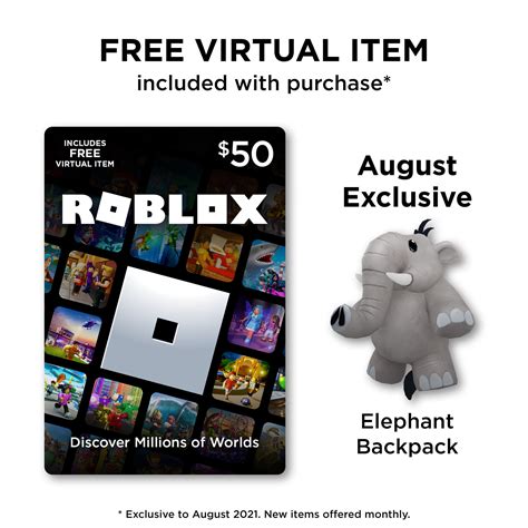 Roblox 50 Digital T Card Includes Exclusive Virtual Item Digital