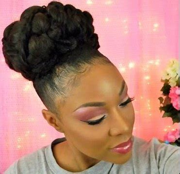 Braided bun hairstyles are easy to wear, always look stylish and a bun will suit any occasion. Gorgeous Bridal Bun for Medium Length Natural Hair