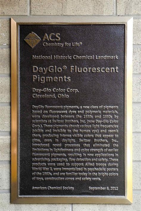 Dayglo Color Corp History Of Daylight Fluorescent Pigments