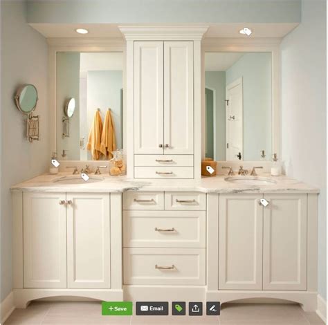 48 inch double sink vanity. Perfect double vanity with linen closet in the center ...