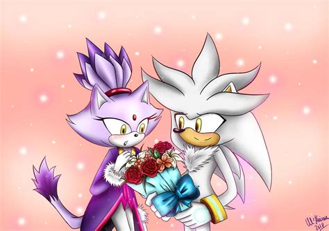 Silver X Blaze Valentines Day By Mcanime Art Silver And Blaze