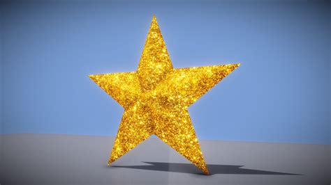 Gold Glitter Star - Download Free 3D model by Johana-PS (@Johana-PS) [1f04c82] - Sketchfab