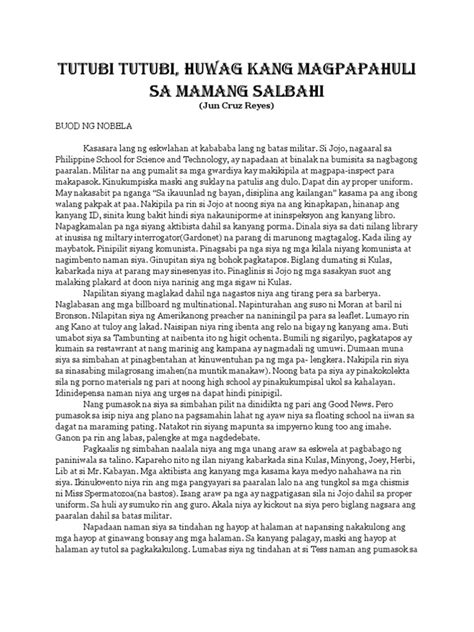 Nobela Halimbawa Philippin News Collections