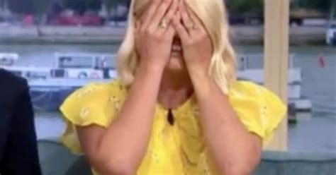 This Mornings Holly Willoughby Red Faced Amid Racy Phillip Schofield