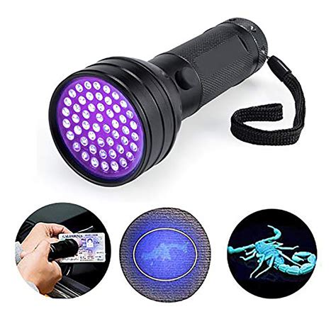 Uv Flashlight Lampe De Poche Uv51 Led Black Light Ultraviolet