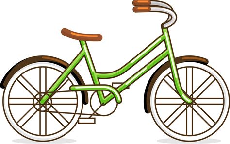 Bicycle Cycling Fashion Green Bike Vector Material Png Download