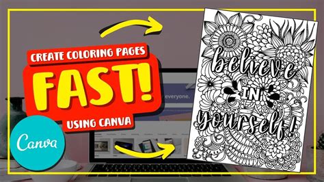 How To Make Coloring Book Pages In Canva The Easy Way Coloring Books