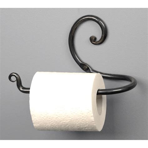 Each toilet paper holder will accept a variety of roll sizes from small to the super soft jumbo rolls. Curl Toilet Paper Holder | Wrought Iron Home Accessories