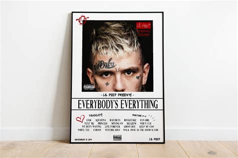 Lil Peep Everybodys Everything Album Cover Etsy