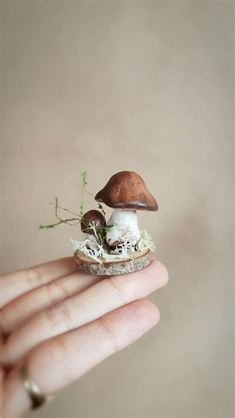 Sold Ooak Small Mushroom Decorative Sculpture Faunleyfae