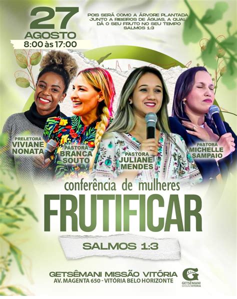 Conferência De Mulheres Frutificar Em Belo Horizonte 2023 Sympla