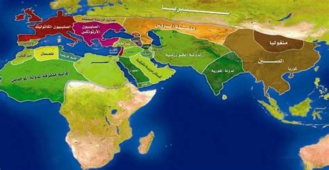 خريطة للعالم العربي