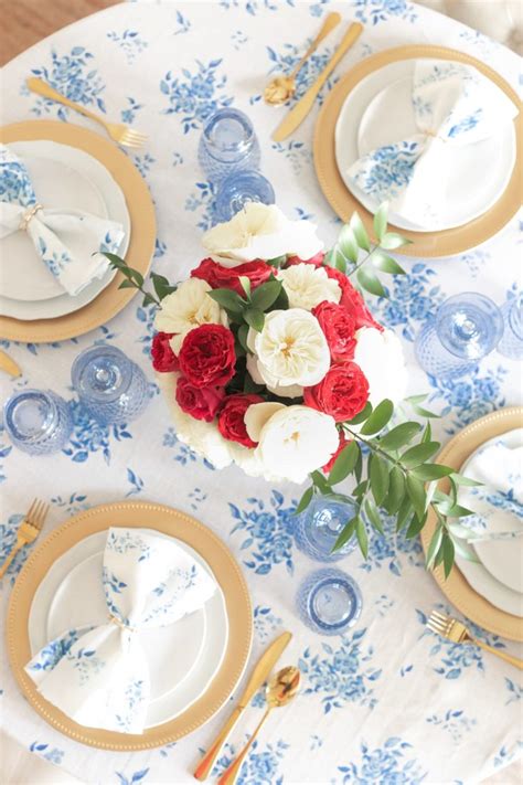 Elegant 4th Of July Table Decorations And Centerpiece