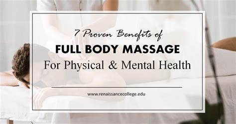 7 Mental Health Benefits Of Massage Renaissance College