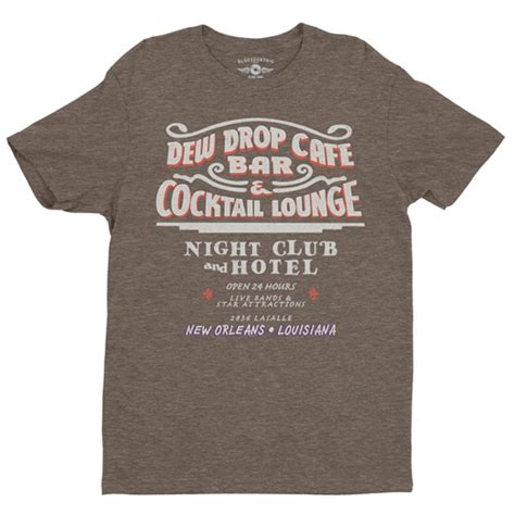 Dew Drop Inn T Shirt Lightweight Vintage Style