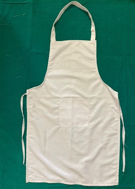White Plain Cotton Apron For Safety And Protection Size Free Size At Rs 85 In Ahmedabad