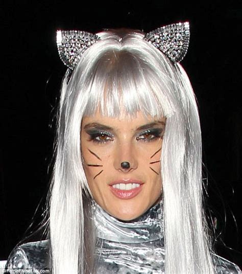 Alessandra Ambrosio Bares Her Midriff In Silver Haired Snow Leopard