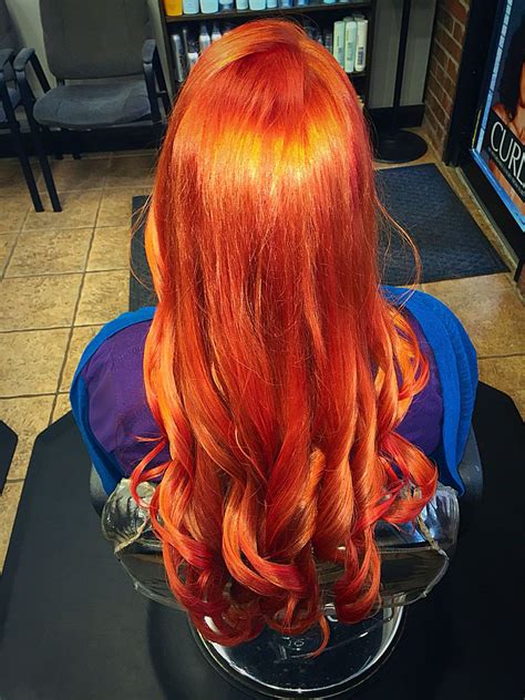 Vibrant Copper ️ Elumen Bright Red Hair Copper Hair Becky Hair Beauty Vibrant Long Hair