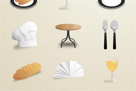Restaurant Icons — Medialoot