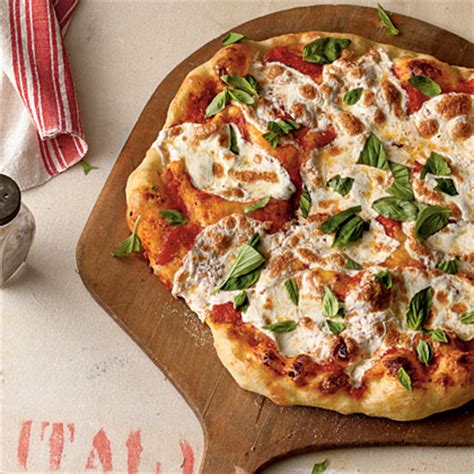 This recipe makes enough sauce for four pizzas. Pizza Margherita Recipe | MyRecipes