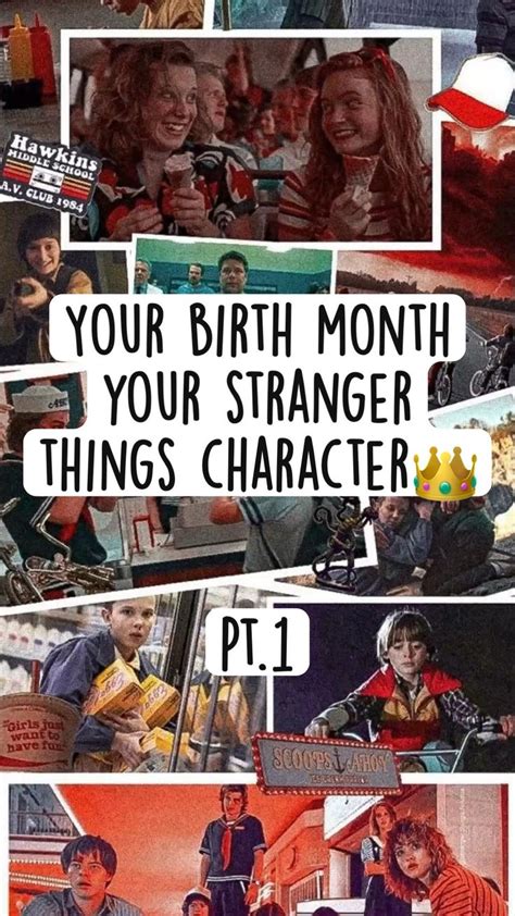 your birth month your stranger things character👑 in 2022 stranger things birth month stranger