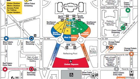 Inaugural Ceremonies Map And Guidelines United States Capitol Police