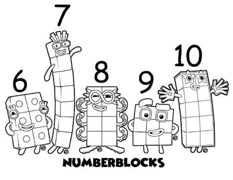 Coloriage Numberblocks 1 télécharger et imprimer gratuit sur