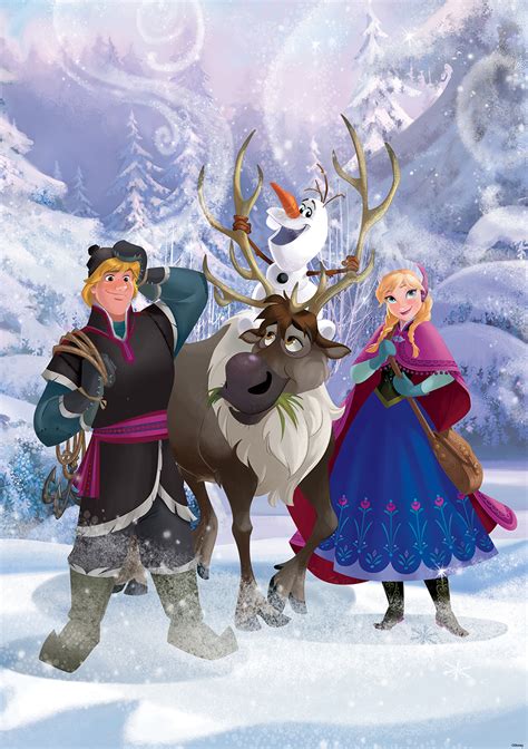 Frozen Kristoff And Sven And Anna