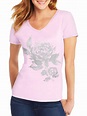 Hanes - Women's Short-Sleeve V-Neck Graphic T-Shirt - Walmart.com