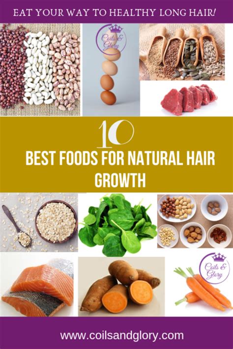 10 Best Foods For Natural Hair Growth Coils And Glory