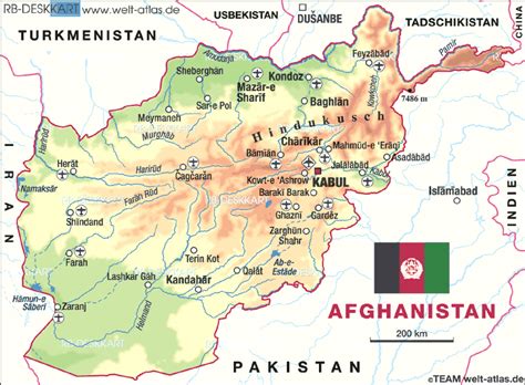 Map Of Afghanistan Map In The Atlas Of The World World Atlas