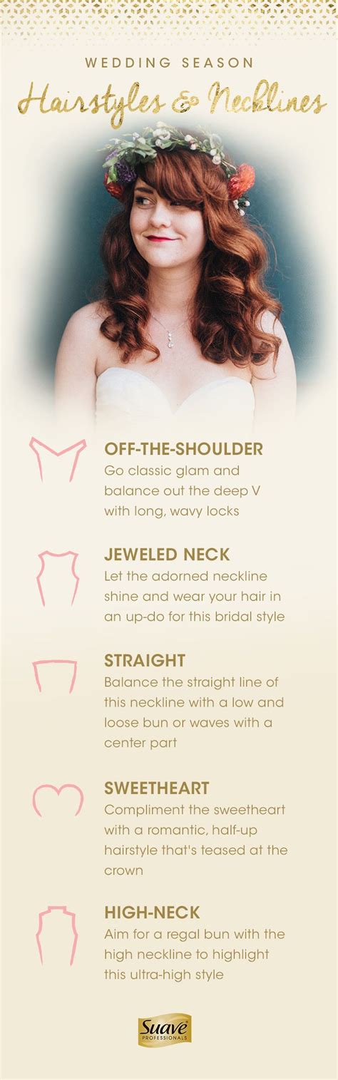 Choose The Best Matching Hairstyle For Your Wedding Dress Neckline With