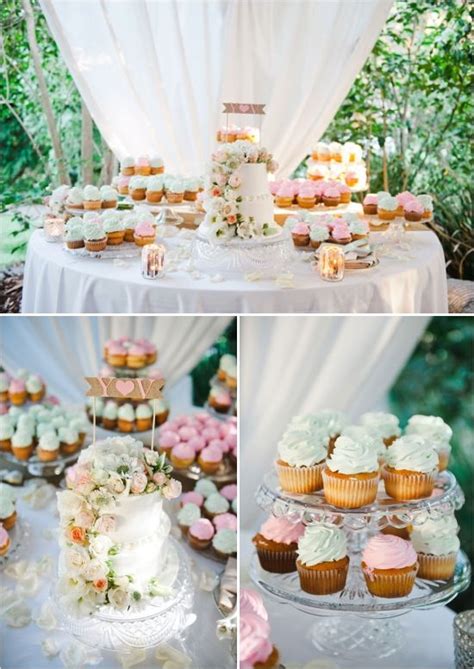 Elegant Garden Glam Wedding Wedding Cake Table