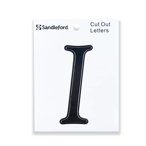 Sandleford 80mm Black Goudy Cut Out Self Adhesive Letter I Bunnings
