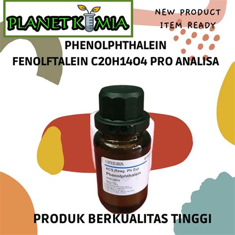 Jual Phenolphthalein Fenolftalein Pro Analisa Merck 1 Dan 5 Gram