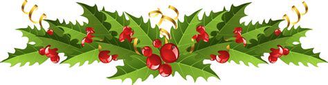 Christmas Holly Clipart Transparent Clipart