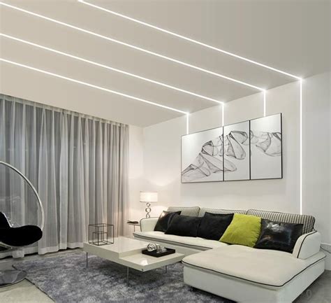 Led Aluminum Profiles Ceiling Design Modern Living Room Lighting