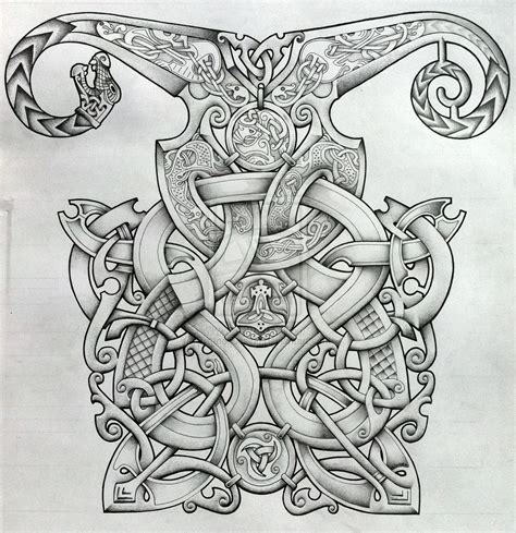 Viking And Oseberg Influenced Knotwork Design By Tattoo Design