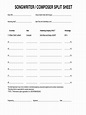 Split Sheet Template - Fill Online, Printable, Fillable, Blank | pdfFiller