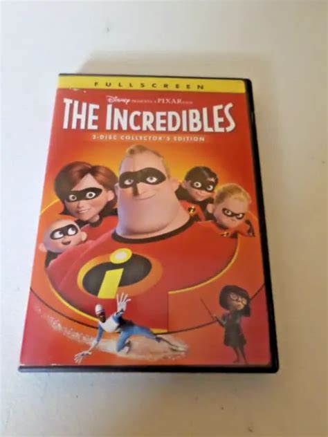 The Incredibles Disney Pixar 2 Disc Collectors Edition Dvd Full Screen