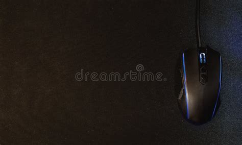 Top View Of A Computer Mouse On A Table Stock Photo Image Of Desk