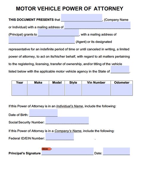 I would be very direct and get to the point right up front regarding why you want the job. Motor Vehicle Power of Attorney Forms | PDF Templates ...