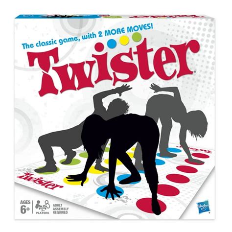 Classic Twister Party Game For Kids Ages 6 And Up For 2 Or More