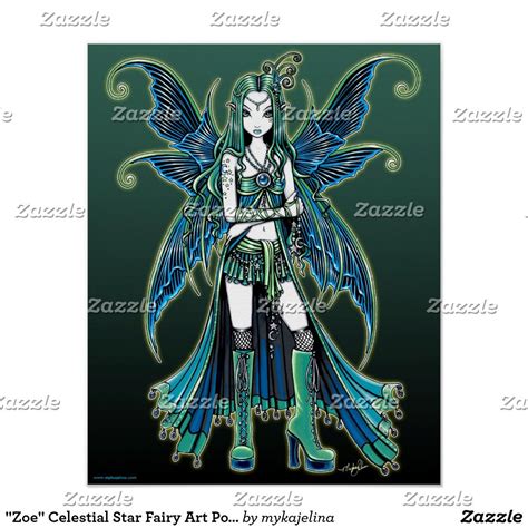 Zoe Celestial Star Fairy Art Posters Fantasy Art Dolls Fantasy Fairy