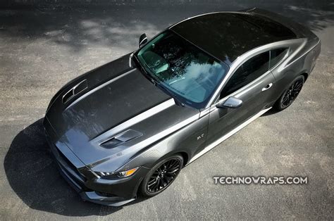 Car Vinyl Roof Wrap On Ford Mustang In Orlando Florida Flickr