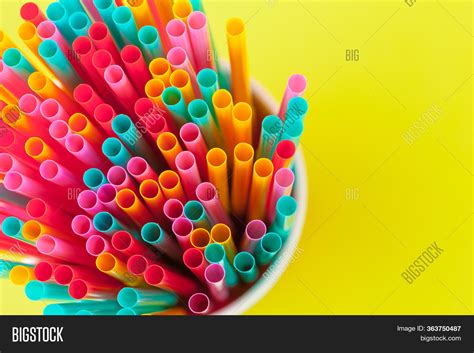 Colorful Straws Image And Photo Free Trial Bigstock