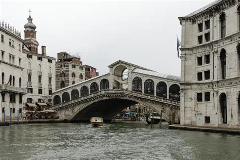 The Famous Rialto Bridge Ponte Di Rialto Is One Of The Four Bridges