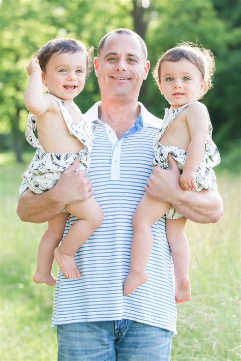 Lifestyle Dad Holding Twins Amie Retzlaff Clickin Moms Blog Helping You Take Better Pictures